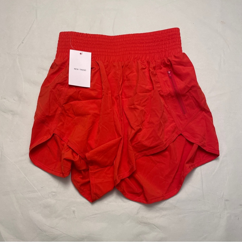 NWT New Trend Red Running Shorts with Pocket S